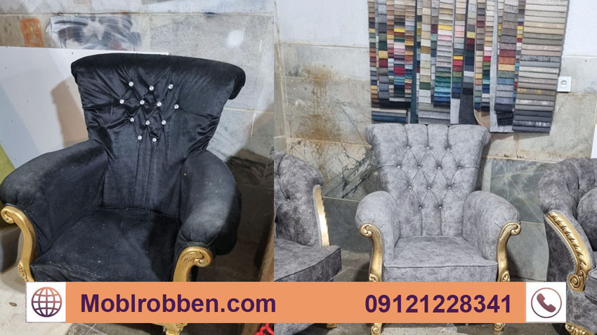 مراحل تعمیر ابر مبل