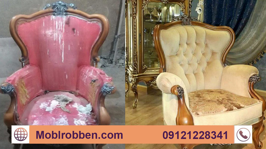 رویه‌کوبی و انتخاب پارچه مناسب برای مبل آنتیک