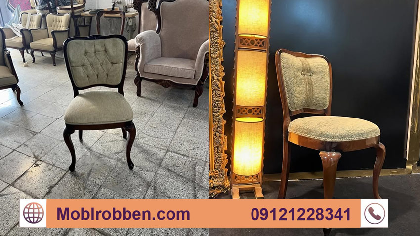 خدمات مبل روبن در زمینه رنگ کاری صندلی